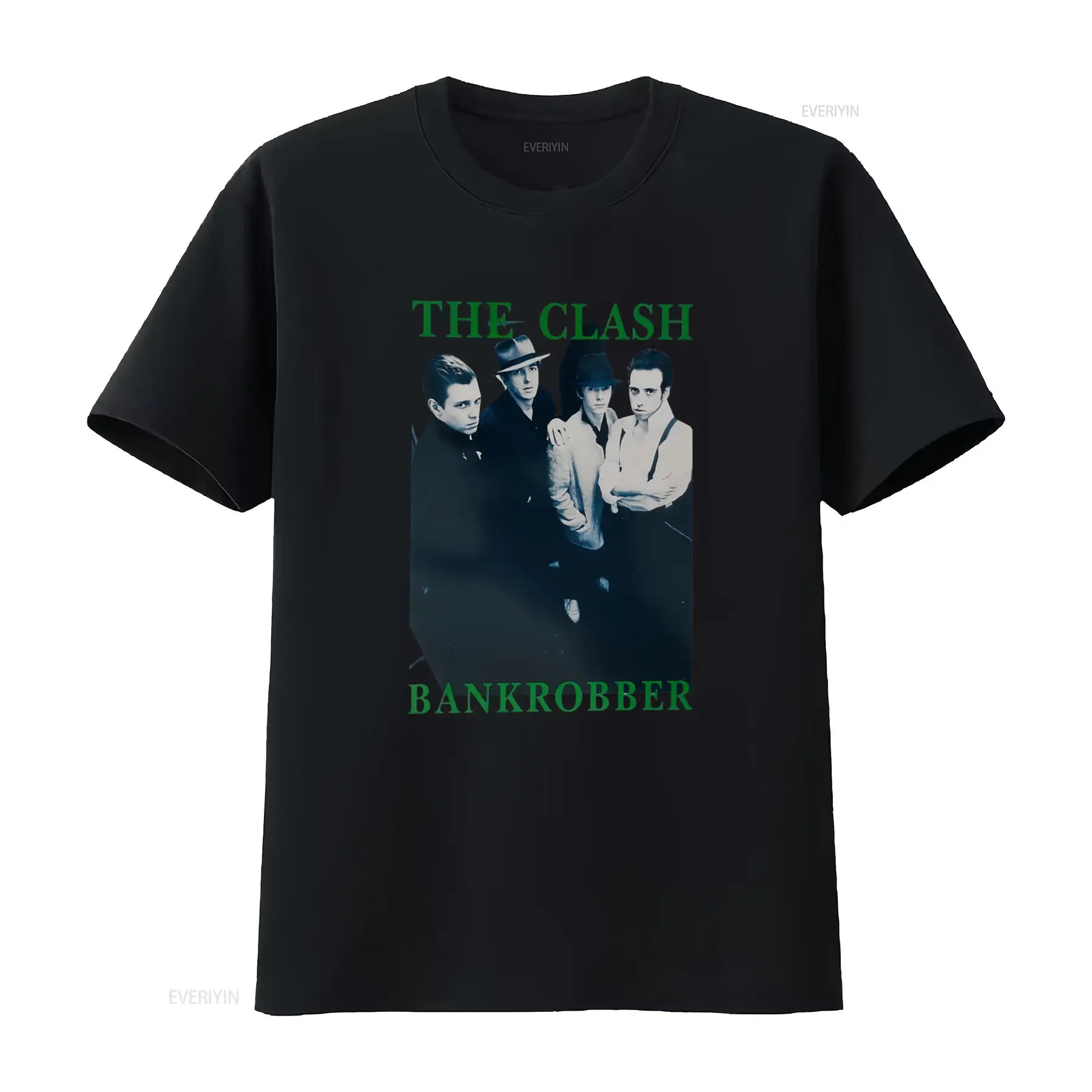 Streetwear Brands In Uk - ザ・クラッシュ「バンクローバー」70年代80年代英国パンクバンドヴィンテージスタイルメンズTシャツ（チェイサーブランド）ヴィンテージウォッシュドストリートウェアスタイリッシュ